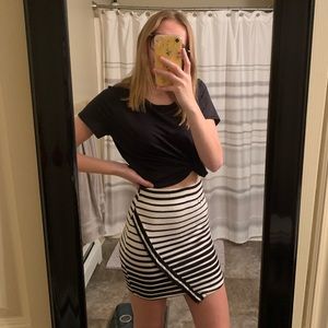 Asymmetrical Fitted Skirt